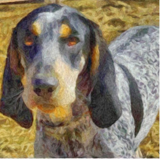 Bluetick Coonhound Freistehende Fotoskulptur