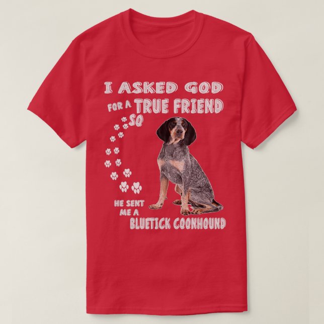 Bluetick Coonhound Geschenke für Bluetick Mama Blu T-Shirt (Design vorne)