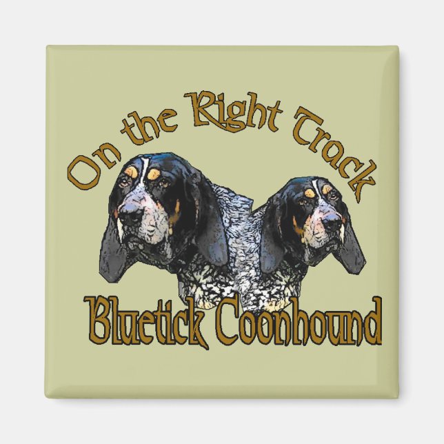 Bluetick Coonhound Geschenke Magnet (Vorne)