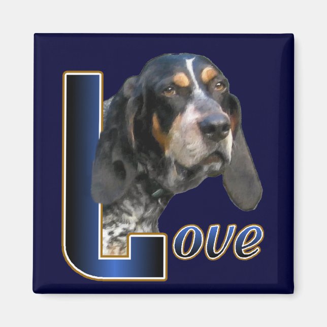 Bluetick Coonhound Geschenke Magnet (Vorne)