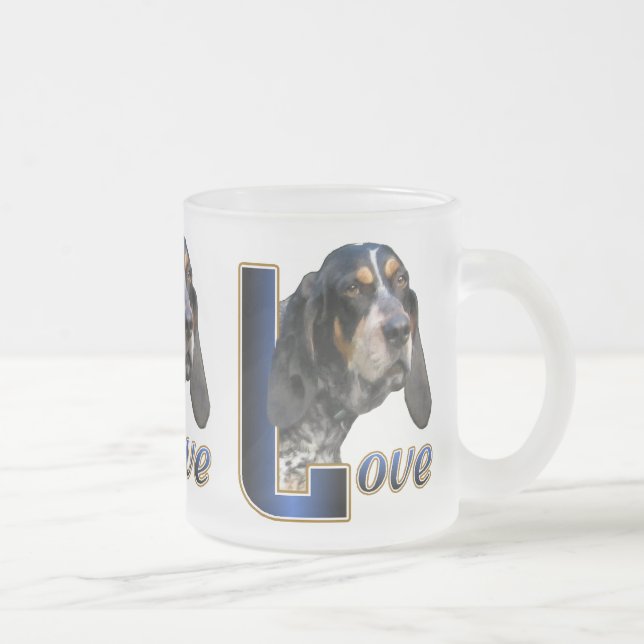 Bluetick Coonhound Geschenke Mattglastasse (Rechts)