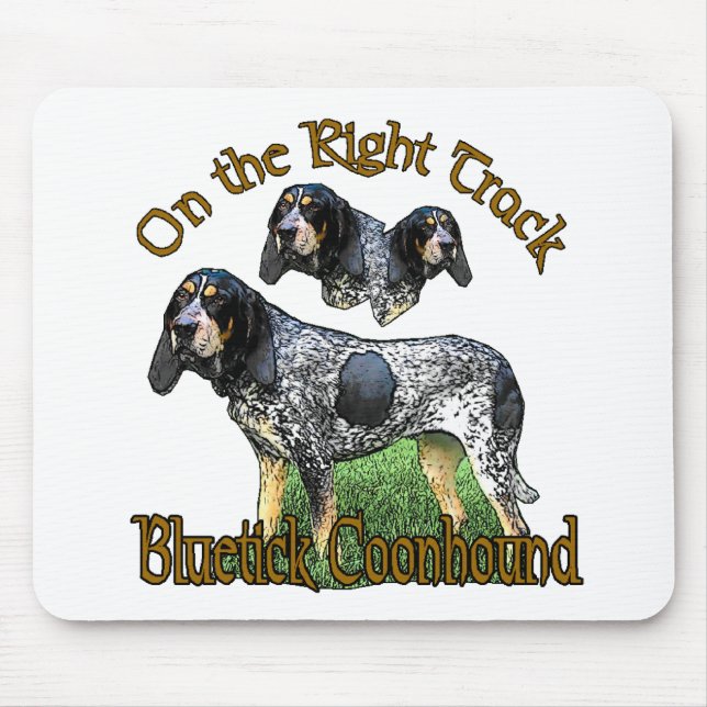 Bluetick Coonhound Geschenke Mousepad (Vorne)