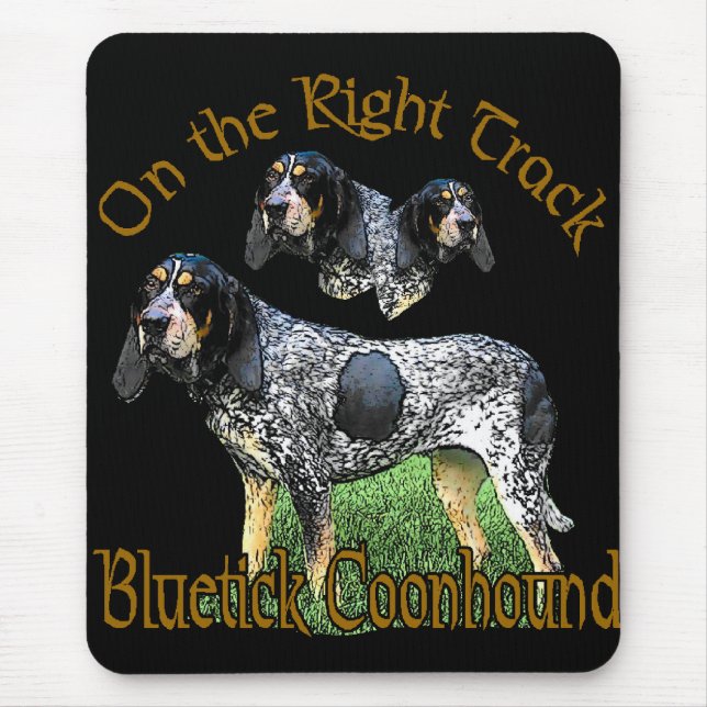 Bluetick Coonhound Geschenke Mousepad (Vorne)