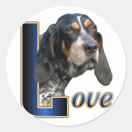 Bluetick Coonhound Geschenke Runder Aufkleber