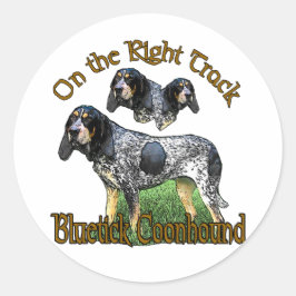 Bluetick Coonhound Geschenke Runder Aufkleber