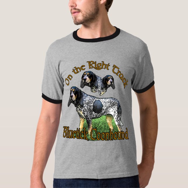 Bluetick Coonhound Geschenke T-Shirt (Vorderseite)