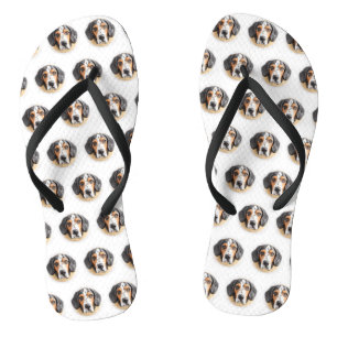 Bluetick Coonhound Hund 3D Inspiriert Flip Flops