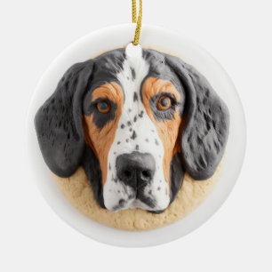 Bluetick Coonhound Hund 3D Inspiriert Keramik Ornament
