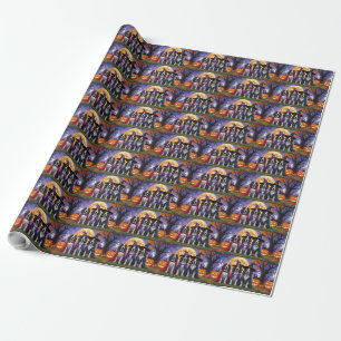 Bluetick Coonhound Hunde Pumpkin Halloween Funny Geschenkpapier
