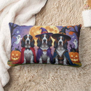 Bluetick Coonhound Hunde Pumpkin Halloween Funny Lendenkissen