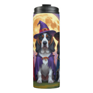 Bluetick Coonhound Hunde Pumpkin Halloween Funny Thermosbecher