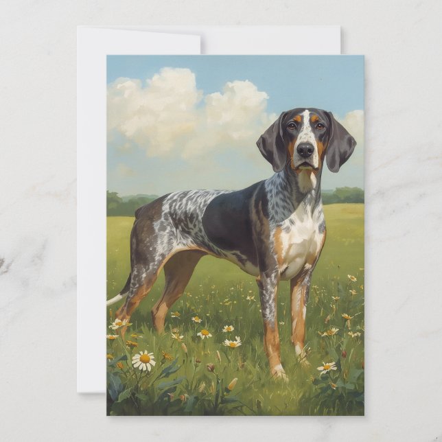 Bluetick Coonhound Karte (Vorderseite)