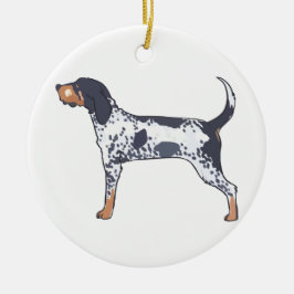 Bluetick Coonhound Keramik Ornament