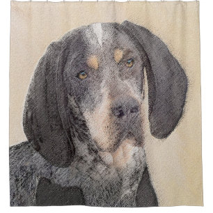 Bluetick Coonhound Painting - Niedlich Original Hu Duschvorhang