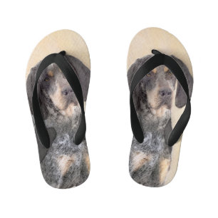 Bluetick Coonhound Painting - Niedlich Original Hu Kinderbadesandalen