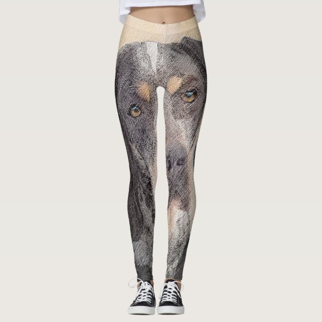 Bluetick Coonhound Painting - Niedlich Original Hu Leggings (Vorderseite)