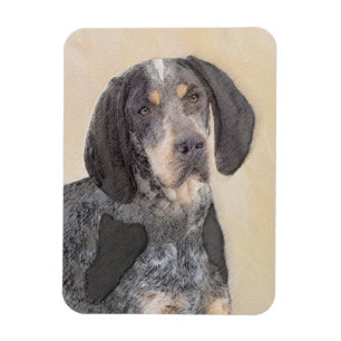 Bluetick Coonhound Painting - Niedlich Original Hu Magnet