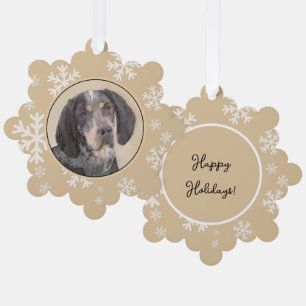 Bluetick Coonhound Painting - Niedlich Original Hu Ornament Karte