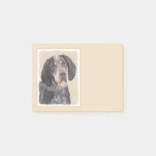 Bluetick Coonhound Painting - Niedlich Original Hu Post-it Klebezettel