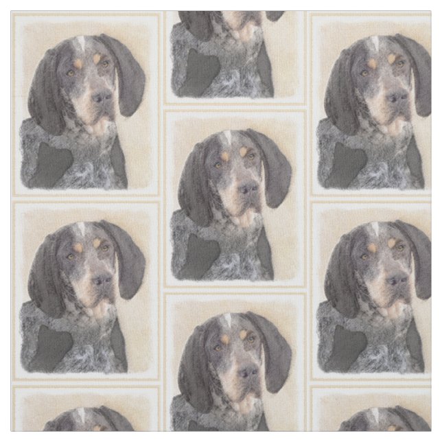 Bluetick Coonhound Painting - Niedlich Original Hu Stoff (Muster)