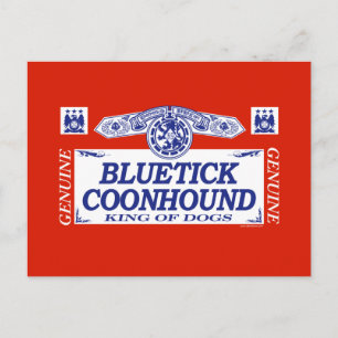 Bluetick Coonhound Postkarte
