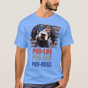 Bluetick Coonhound Pro Life Pro God Pro Hunde T-Shirt
