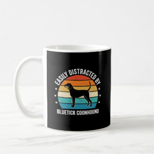 Bluetick Coonhound Retro Sonnenuntergang Hund Kaffeetasse