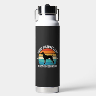Bluetick Coonhound Retro Sonnenuntergang Hund Trinkflasche