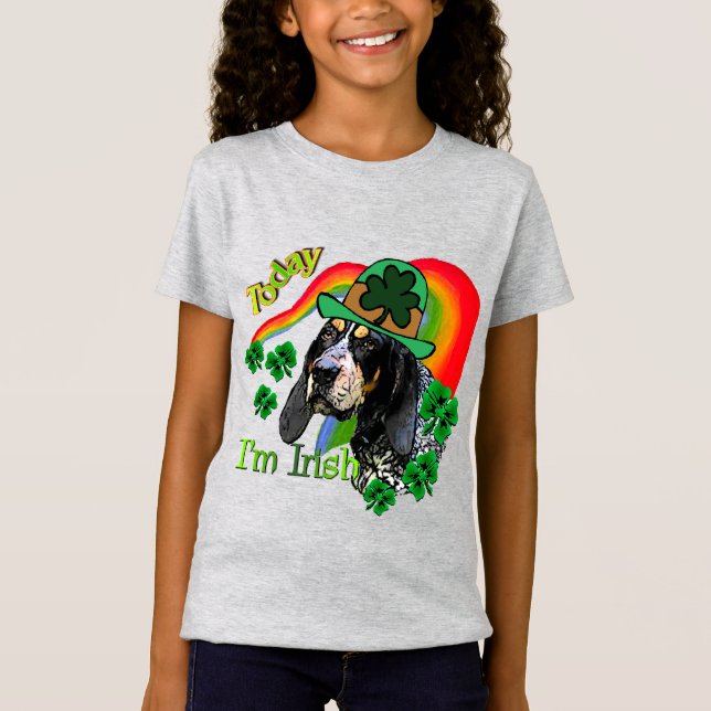 Bluetick Coonhound St Patricks T-Shirt (Vorderseite)