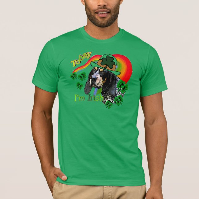Bluetick Coonhound St Patricks T-Shirt (Vorderseite)