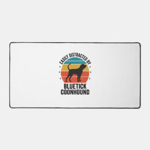 Bluetick Coonhound Vintage-Hundefan-Shirt-Design_ Schreibtischunterlage