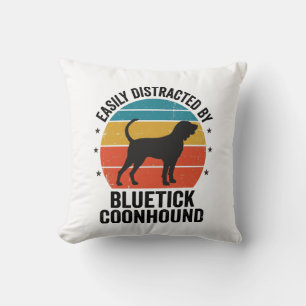 Bluetick Coonhound Vintage-Hundefreund-Shirt-Desig Kissen