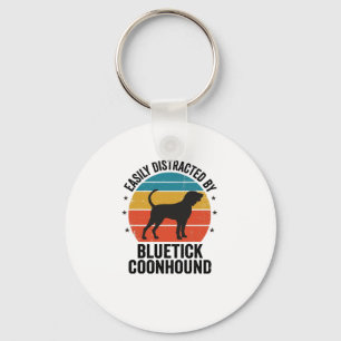 Bluetick Coonhound Vintage-Hundeliebhaber-Shirt-De Schlüsselanhänger