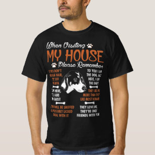 Bluetick Coonhound Visthouse Bitte beachten Sie T-Shirt