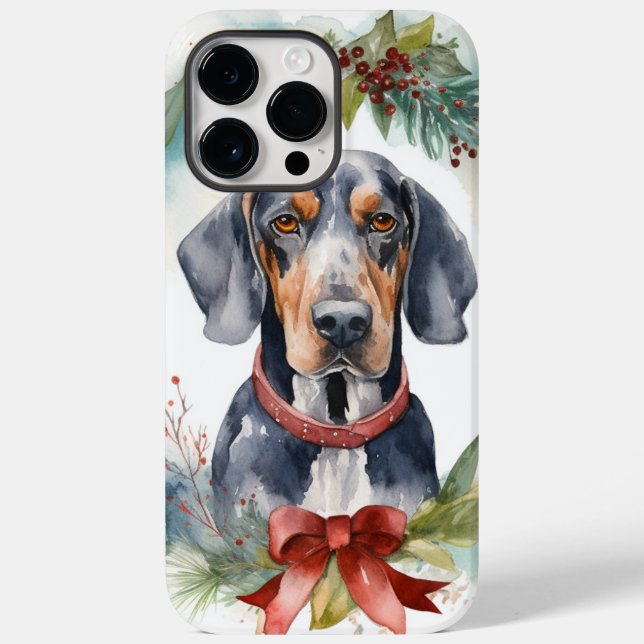 Bluetick Coonhound Weihnachtsfeier Festliche Jungf Case-Mate iPhone Hülle (Rückseite)