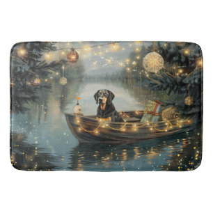 Bluetick Coonhound Weihnachtsfeiertage Badematte