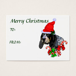 Bluetick Coonhound Weihnachtsgeschenk Name Tag