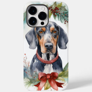 Bluetick Coonhound Weihnachtskranz Festlicher Hund Case-Mate iPhone 14 Pro Max Hülle