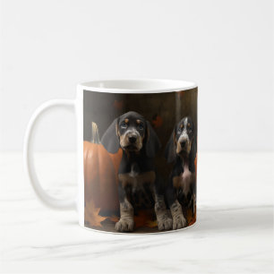 Bluetick Coonhound Welpe Herbst Delight Pumpen Kaffeetasse