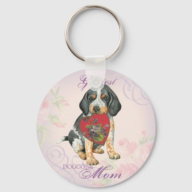 Bluetick Heart Mama Schlüsselanhänger (Vorderseite)
