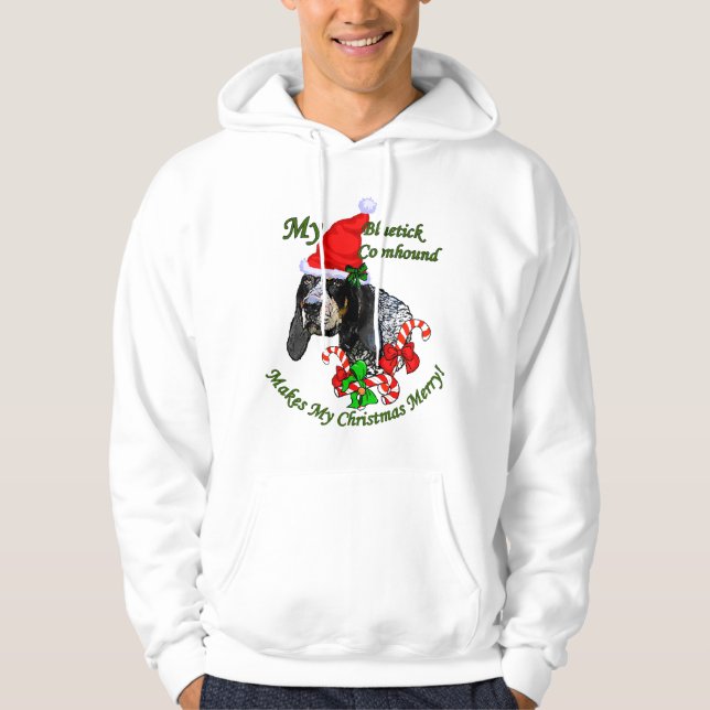 Bluetick Weihnachtsgeschenke Hoodie (Vorderseite)