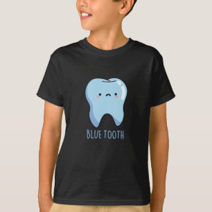 Bluetooth Funny Technical Blue Tooth Puff Dark BG T-Shirt