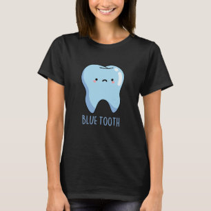 Bluetooth Funny Technical Blue Tooth Puff Dark BG T-Shirt