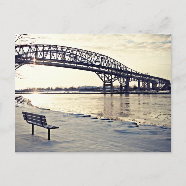 Bluewater Bridge in Sarnia, Ontario Postkarte (Vorderseite)