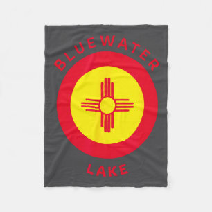 Bluewater Lake State Park New Mexico Nm Flagge Zia Fleecedecke