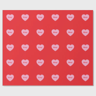 Bluey Hugs Paper Geschenkpapier