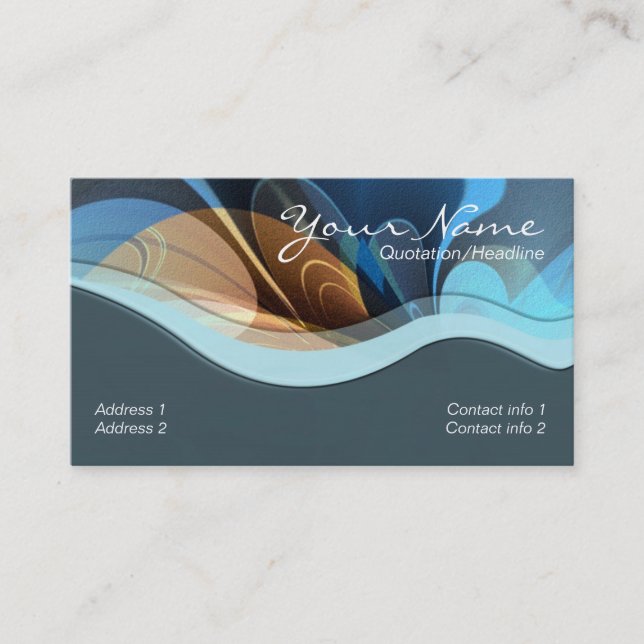Bluezelly Business Card Visitenkarte (Vorderseite)