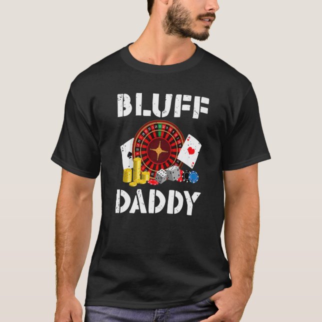 Bluff Daddy Game Playing Cards Funny Poker Premium T-Shirt (Vorderseite)