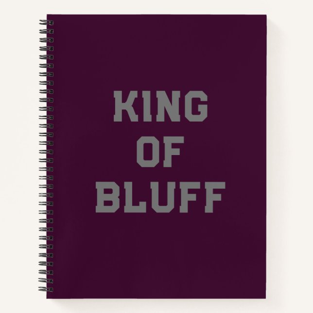 Bluff King Spiral Notebook Notizbuch (Vorderseite)