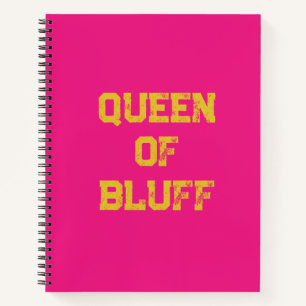 Bluff Queen Spiral Notebook Notizbuch